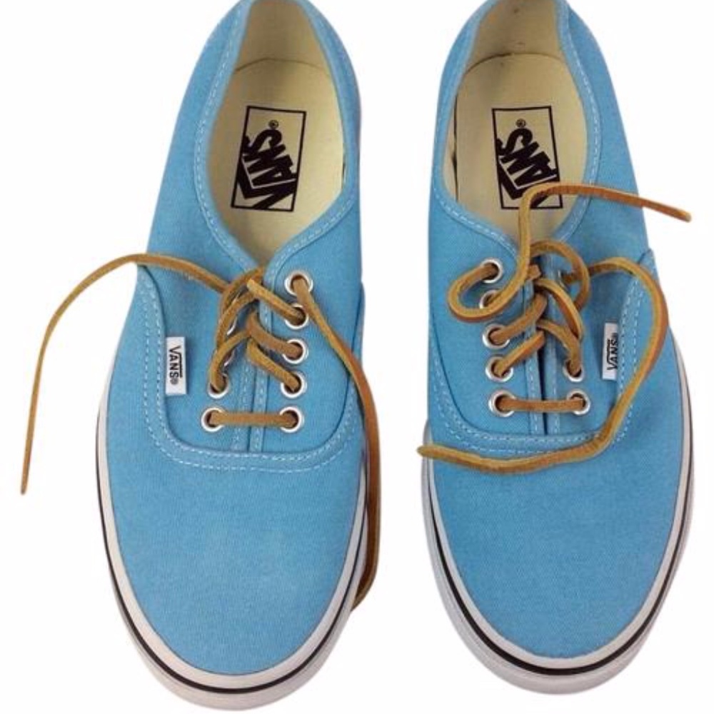 Vans Authentic Skater Sneaker Turquoise & Leather